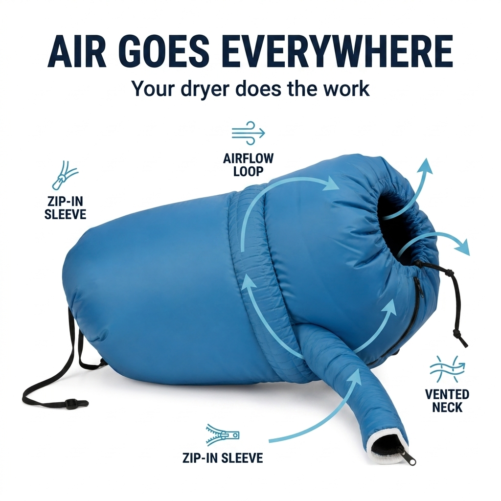 DryPup — Hands-Free Dog Drying Bag
