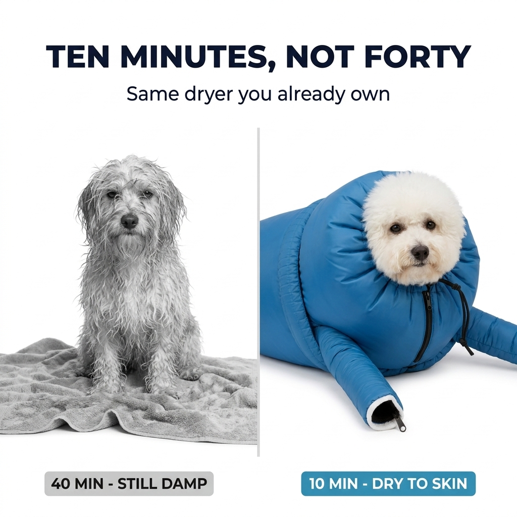 DryPup — Hands-Free Dog Drying Bag